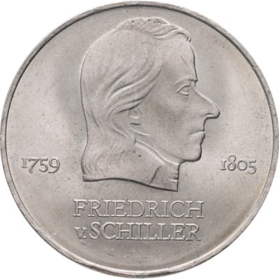 купить Германия ГДР 20 марок 1972 Фридрих фон Шиллер