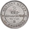 Купить Германия, Саксония 2 новых гроша - 20 пфеннигов 1863 B, в слабе Монетник. ру MS62