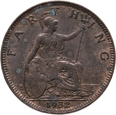купить Великобритания 1 фартинг (farthing) 1932