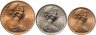 Купить Австралия, набор из 3 монет 1981 (1,2,5 центов)