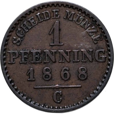 купить Германия, Пруссия 1 пфенниг 1868 С