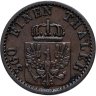 Купить Германия, Пруссия 1 пфенниг 1868 С