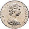 Купить Остров Мэн 1 крона 1977 "25 лет правления Королевы Елизаветы II - монограмма ERII"