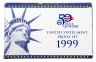 Купить США годовой набор монет 1999 S (9 монет)