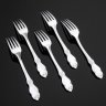 Купить Набор из 5 столовых вилок "Серебряная роза", мНЦ (медь-никель-цинк), Кольчугинский завод цветных металлов, Российская Федерация, 2000-2015 гг.