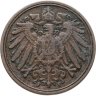 Купить Германия 1 пфенниг 1900, знак монетного двора: "F" - Штутгарт