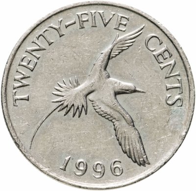 купить Бермуды 25 центов (cents) 1996