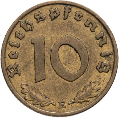 купить Германия, Третий рейх 10 рейхспфеннигов (reichspfennig) 1938