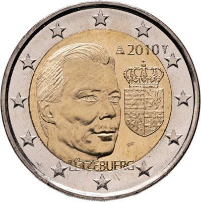 купить Люксембург 2 евро 2010 "Герб великого герцога Люксембурга"