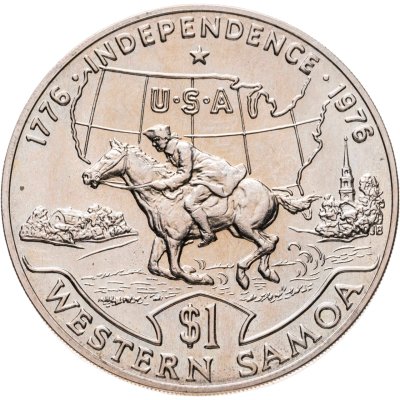 купить Западное Самоа 1 тала (tala) 1976 "200 лет независимости США"