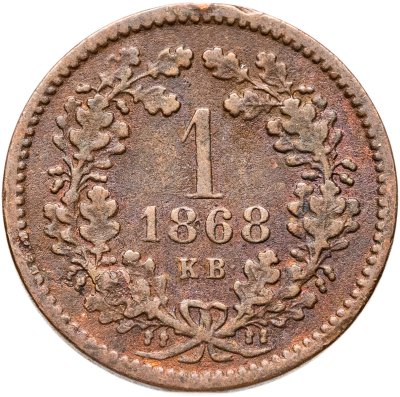 купить Венгрия 1 крейцер (krajczar) 1868