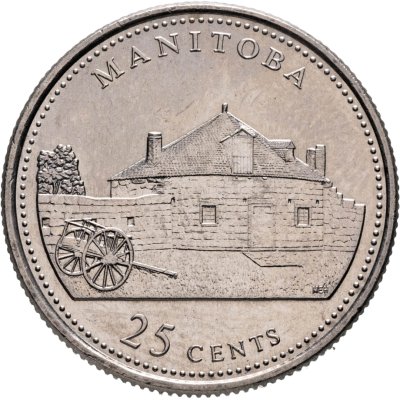 купить Канада 25 центов (cents) 1992 "Манитоба"