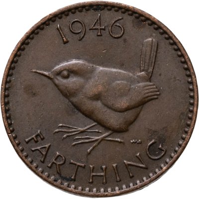 купить Великобритания 1 фартинг (farthing) 1946