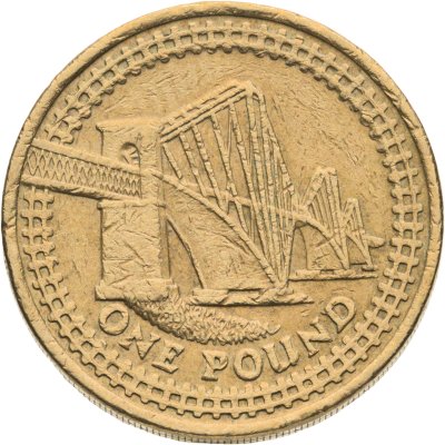 купить Великобритания 1 фунт (pound) 2004 "Мост Форт-Бридж в Шотландии"