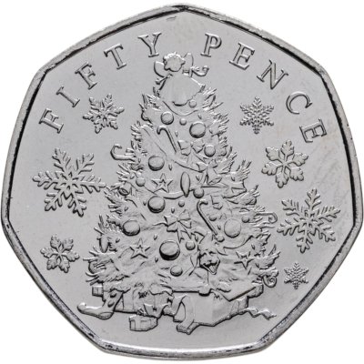 купить Гернси 50 пенсов 2021 "Рождественские традиции"