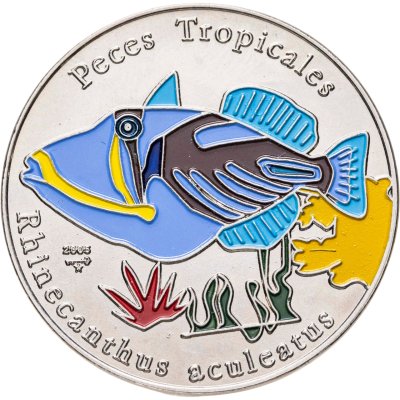 купить Куба 1 песо (peso) 2005 "Тропические рыбы - Ринекантус"
