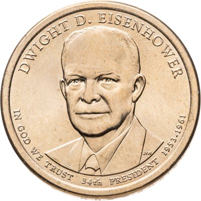 купить США 1 доллар 2015 "34-й президент США - Дуайт Эйзенхауэр", знак монетного двора: "D" - Денвер
