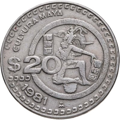 купить Мексика 20 песо (pesos) 1981