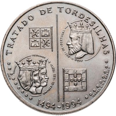 купить Португалия 200 эскудо (escudos) 1994 "500 лет с момента заключения Тордесильясского договора"