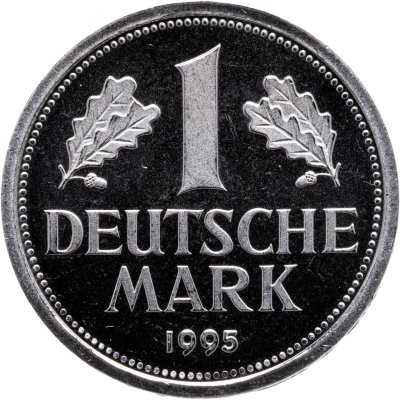 купить Германия 1 марка 1995, знак монетного двора: "J" - Гамбург