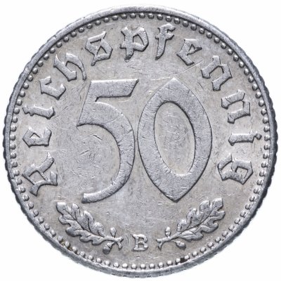 Купить Германия (Третий рейх) 50 рейхспфеннигов (reichspfennig) 1941 B