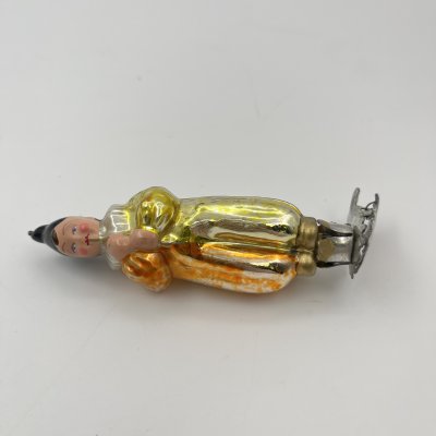 купить Игрушка ёлочная "Мальчик с дудочкой", стекло, металл, роспись, СССР, 1950-1960 гг.