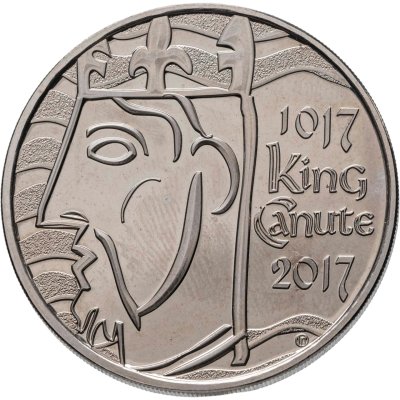купить Великобритания 5 фунтов 2017 "1000 лет со дня коронации Кнуда Великого"