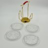 Купить Комплект подставок для бокалов на металлической подставке, стекло, металл, Европа, 2000-2010 гг.