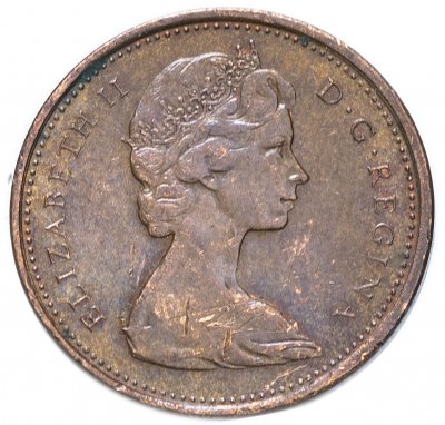 Купить Канада 1 цент (cent) случайный год (1965-1979)