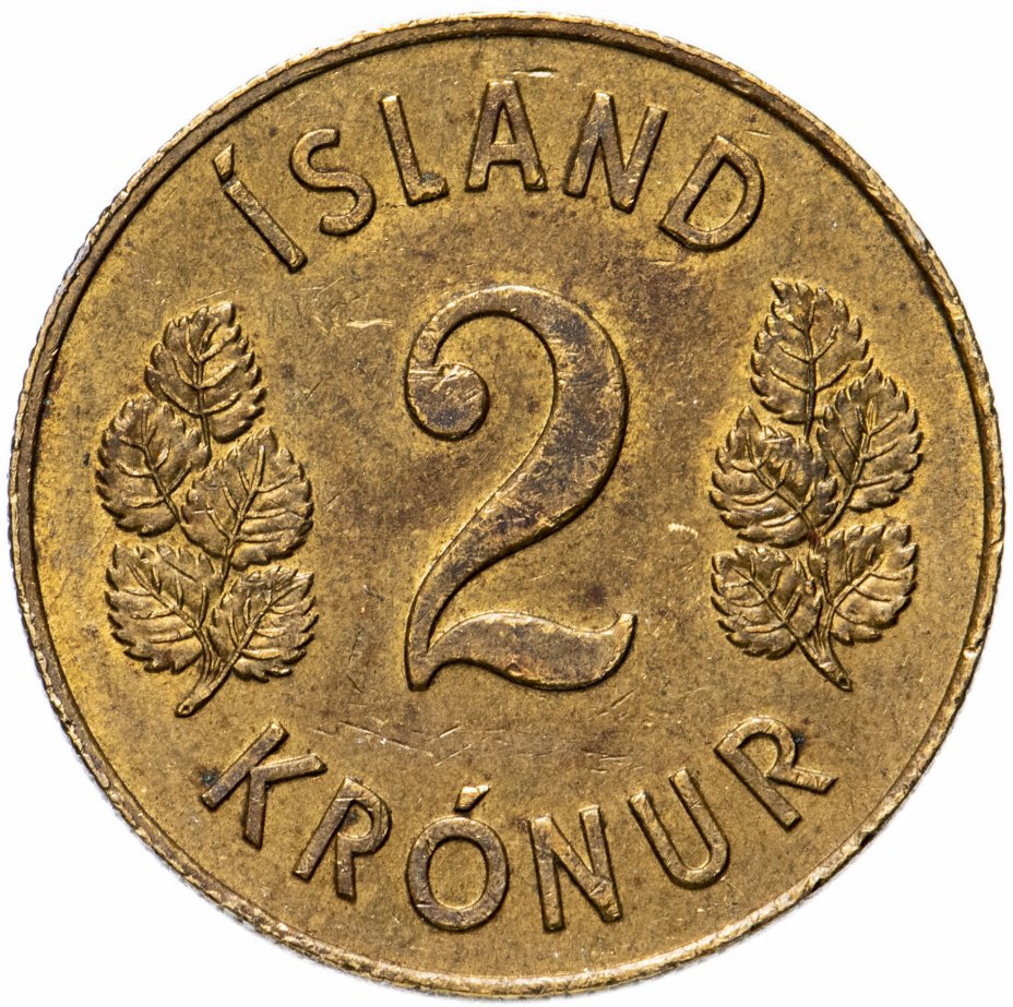 купить Исландия 2 кроны (kronur) 1958-1966, случайная дата