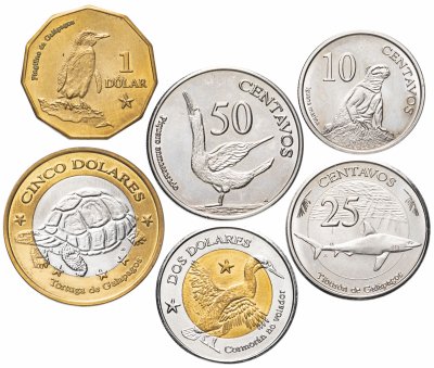 Купить Галапагосские острова набор из 6 монет 2008