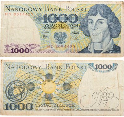 купить Польша 1000 злотых 1982