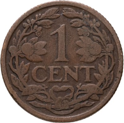 купить Нидерланды 1 цент (cent) 1913