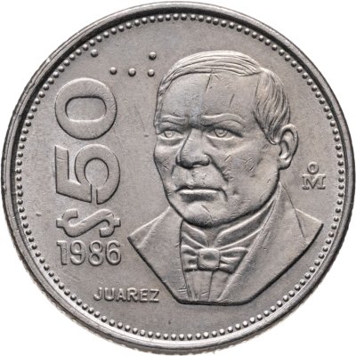 купить Мексика 50 песо (pesos) 1986