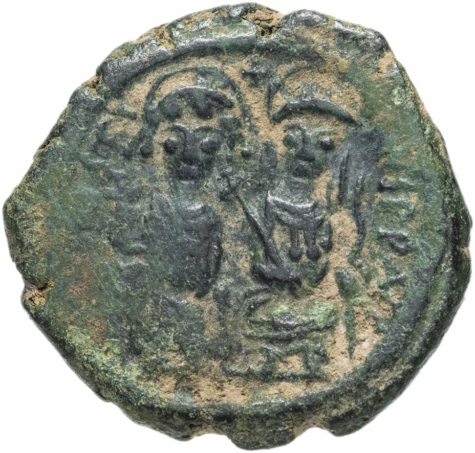 купить Византийская империя, Юстин II, 565-578 годы, фоллис. М.Д. Никомедия