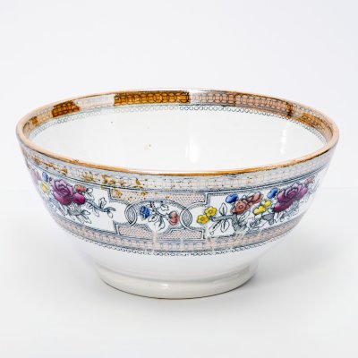 купить Салатник с цветочным декором, фаянс, деколь, Будянский фаянсовый завод "Серп и молот", СССР, 1957-1965 гг.