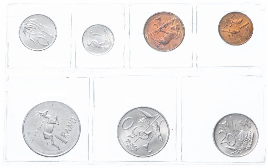 купить ЮАР набор монет 1982 (7 монет в запайке)