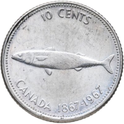 купить Канада 10 центов (cents) 1967 "100 лет Конфедерации Канада"