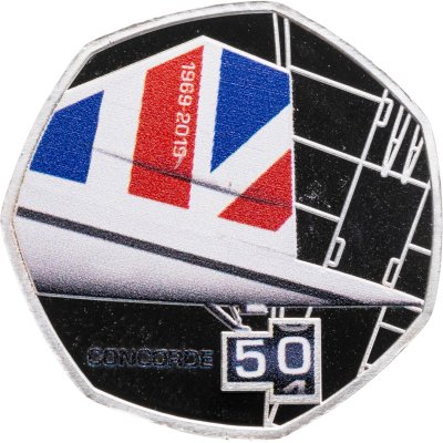 купить Соломоновы Острова 20 центов 2019 "50 лет Конкорду - Хвост /вид сбоку/"