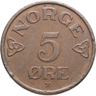 купить Норвегия 5 эре (ore) 1954