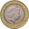 Купить Великобритания 2 фунта (pounds) 2005 "400 лет "Пороховому заговору"