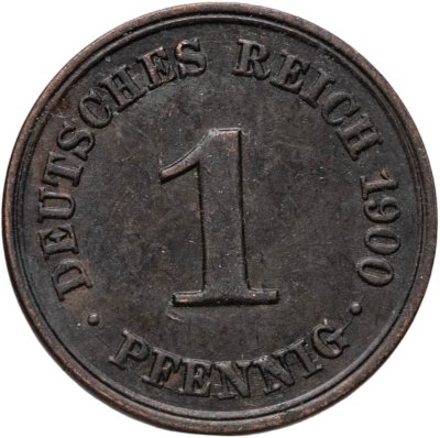 купить Германия 1 пфенниг 1900 A