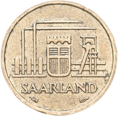купить Саар 10 франков (francs) 1954