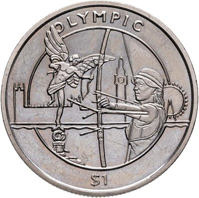купить Сьерра-Леоне 1 доллар (dollar) 2012 "XXX летние Олимпийские Игры, Лондон 2012 - Стрельба из лука"