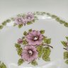Купить Набор из пяти закусочных/десертных тарелок с цветочным декором в розово-зеленой гамме, фарфор, печать, Epiag Royal Czechoslovakia, Чехословакия, 1970-1990 гг.