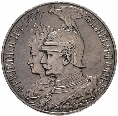 купить Германия 5 марок 1901 "200-летие Пруссии"