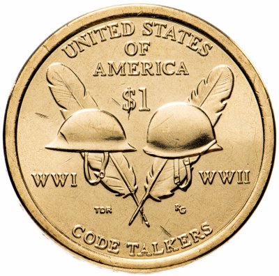 Купить США 1 доллар (dollar) 2016 D "Коренные Американцы - Индейцы-радисты"