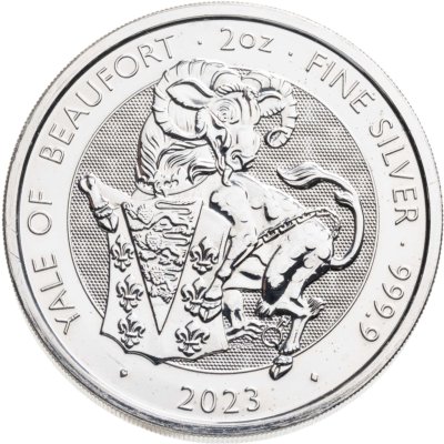 купить Великобритания 5 фунтов 2023 "Звери Тюдоров - Йель Бофорта"