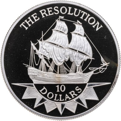 купить Ниуэ 10 долларов 1992 "Корабль капитана Кука The Resolution"