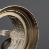 Купить Подстаканник "Всесоюзная сельскохозяйственная выставка" (ВСХВ, ВДНХ), латунь, никелированние, Ленэмальер (Ленинградский эмальер), СССР, 1950-1960 гг.